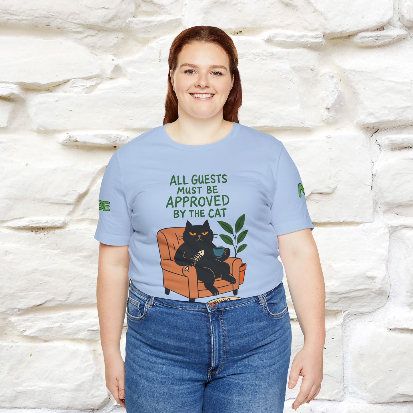 "All Guest Must Be Approved By The Cat - NO,MAYBE" Cat T-shirt |Nunu&Miao Studio - Nunu&Miao Studio