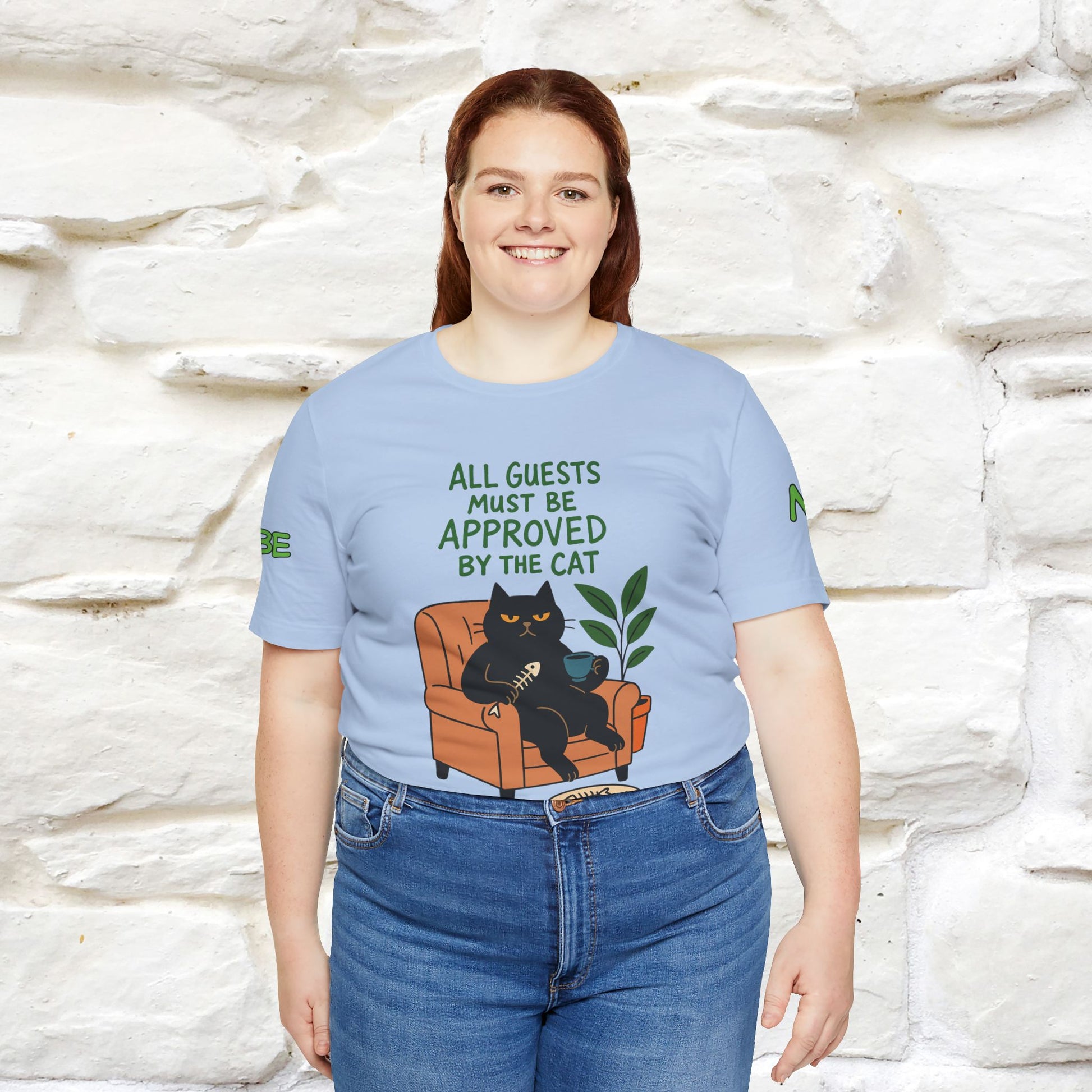 "All Guest Must Be Approved By The Cat - NO,MAYBE" Cat T-shirt |Nunu&Miao Studio - Nunu&Miao Studio