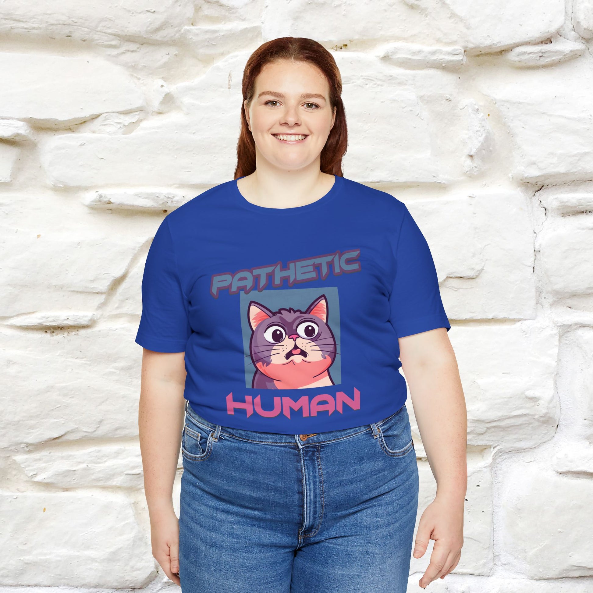 ''Pathetic Human'' | Funny Cat T-Shirt | Nunu&Miao Studio - Nunu&Miao Studio