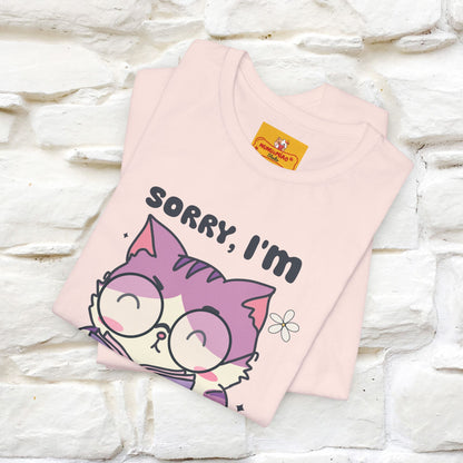 ''Sorry I am All Booked Up| Cute Cat T-Shirt |Nunu&Miao Studio - Nunu&Miao Studio