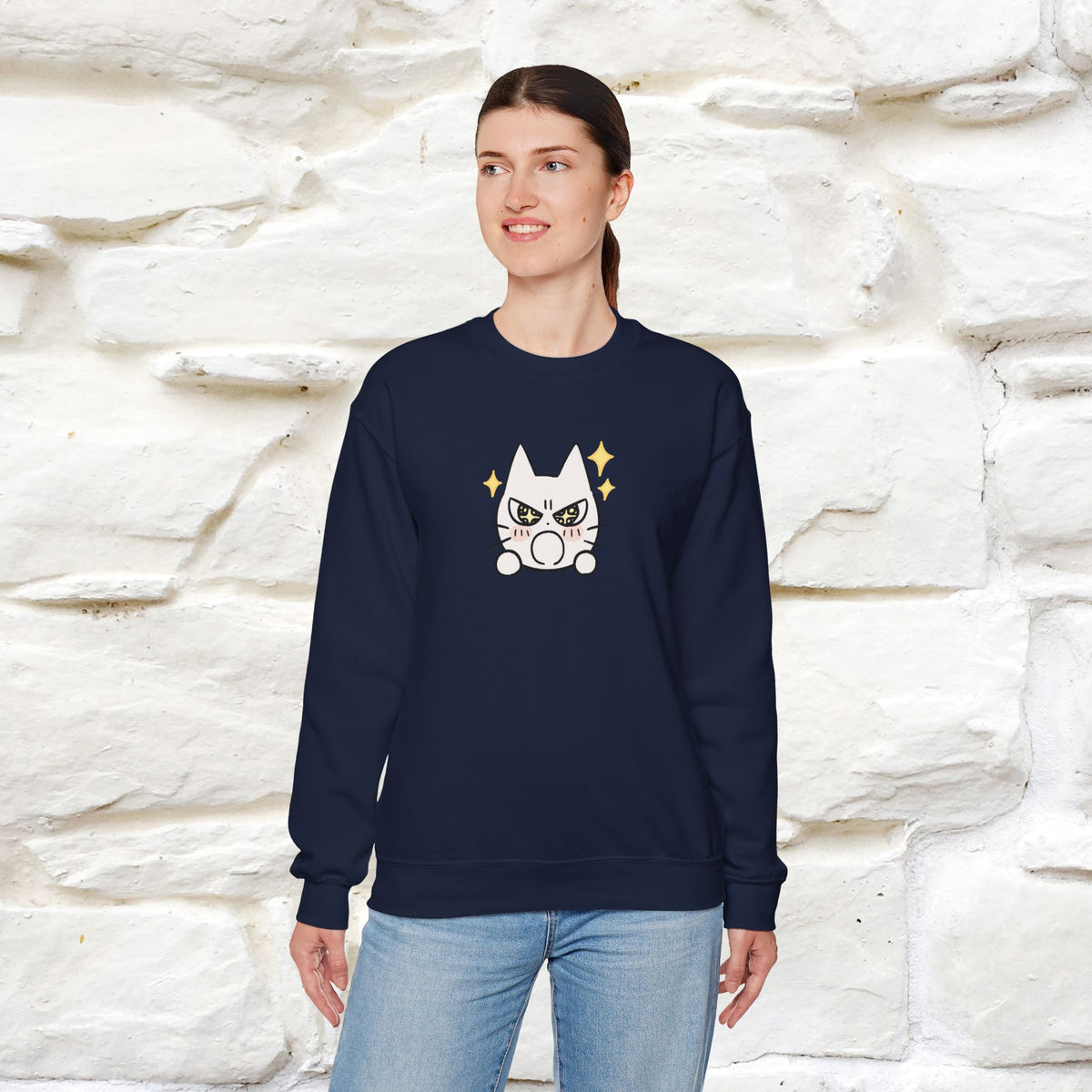 ''Don't Let Yourself Down.'' | Cute Cat Sweatshirt | Nunu&Miao Studio