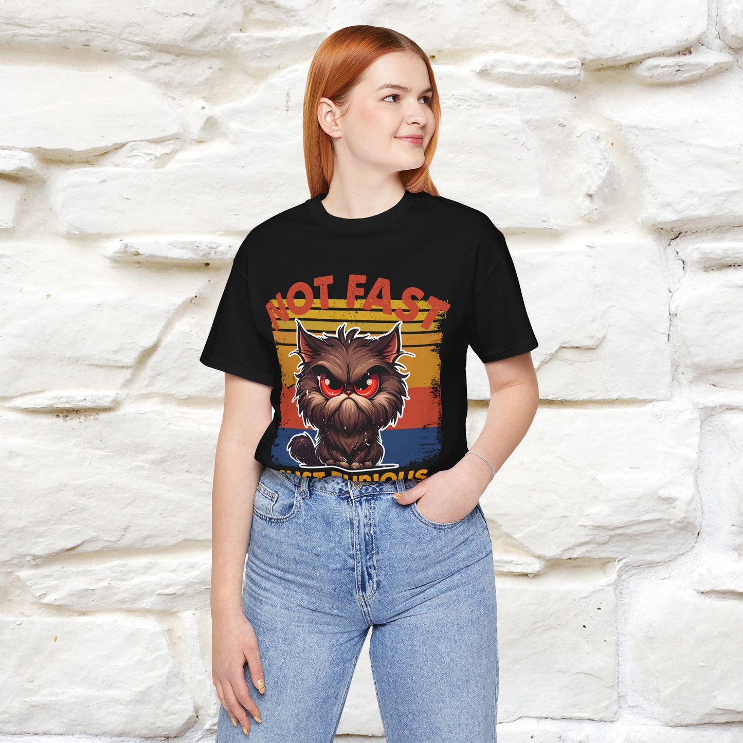 Not Fast, Just Furious |  Sarcastic Cat T-Shirt | Nunu&Miao Studio - Nunu&Miao Studio