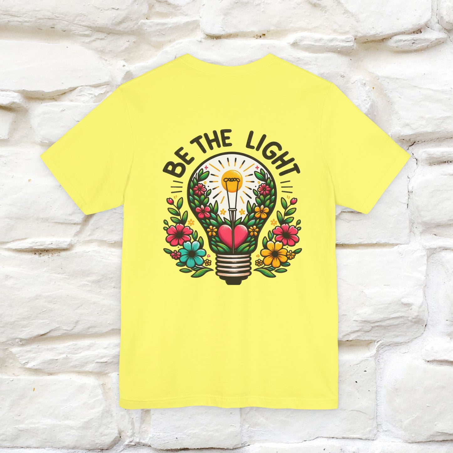 ''Be The Light" Cat T-Shirt| Front & Back Design | Nunu&Miao Studio - Nunu&Miao Studio