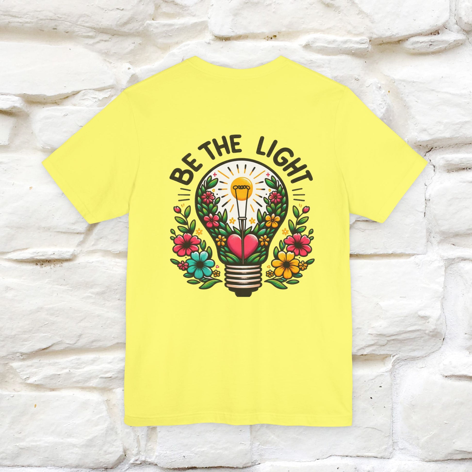 ''Be The Light" Cat T-Shirt| Front & Back Design | Nunu&Miao Studio - Nunu&Miao Studio