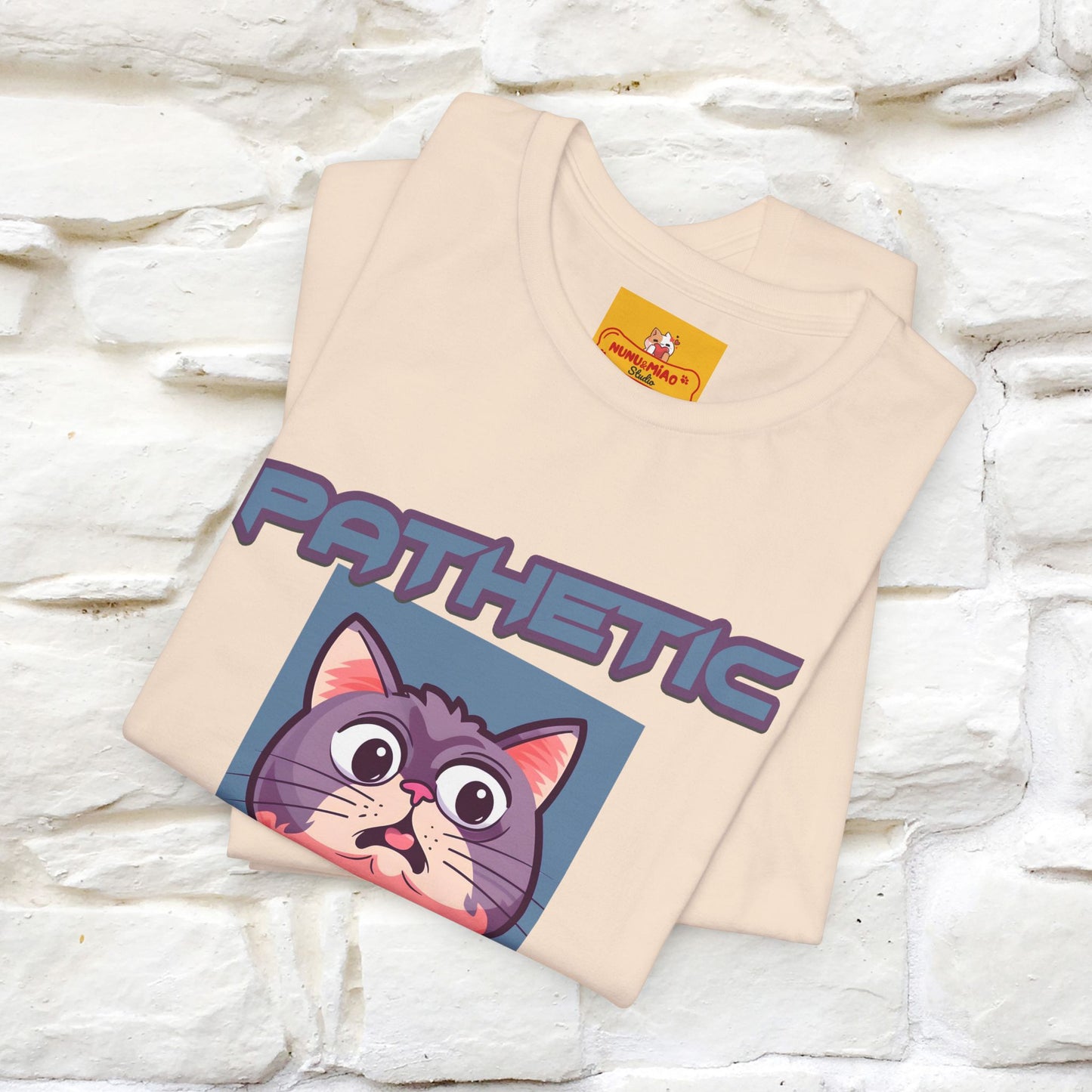 ''Pathetic Human'' | Funny Cat T-Shirt | Nunu&Miao Studio - Nunu&Miao Studio
