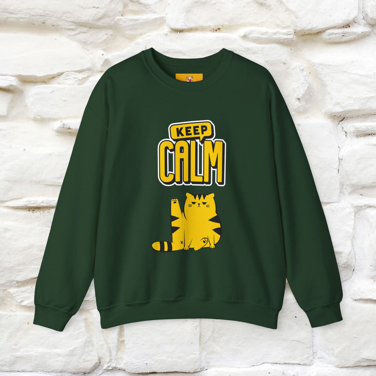 "Keep Calm'' |Cat Sweatshirt | Nunu&Miao Studio