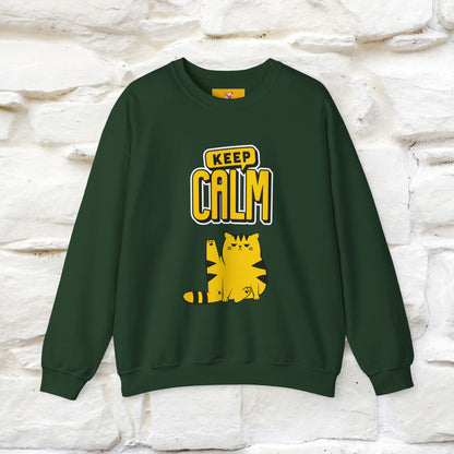 "Keep Calm'' |Cat Sweatshirt | Nunu&Miao Studio