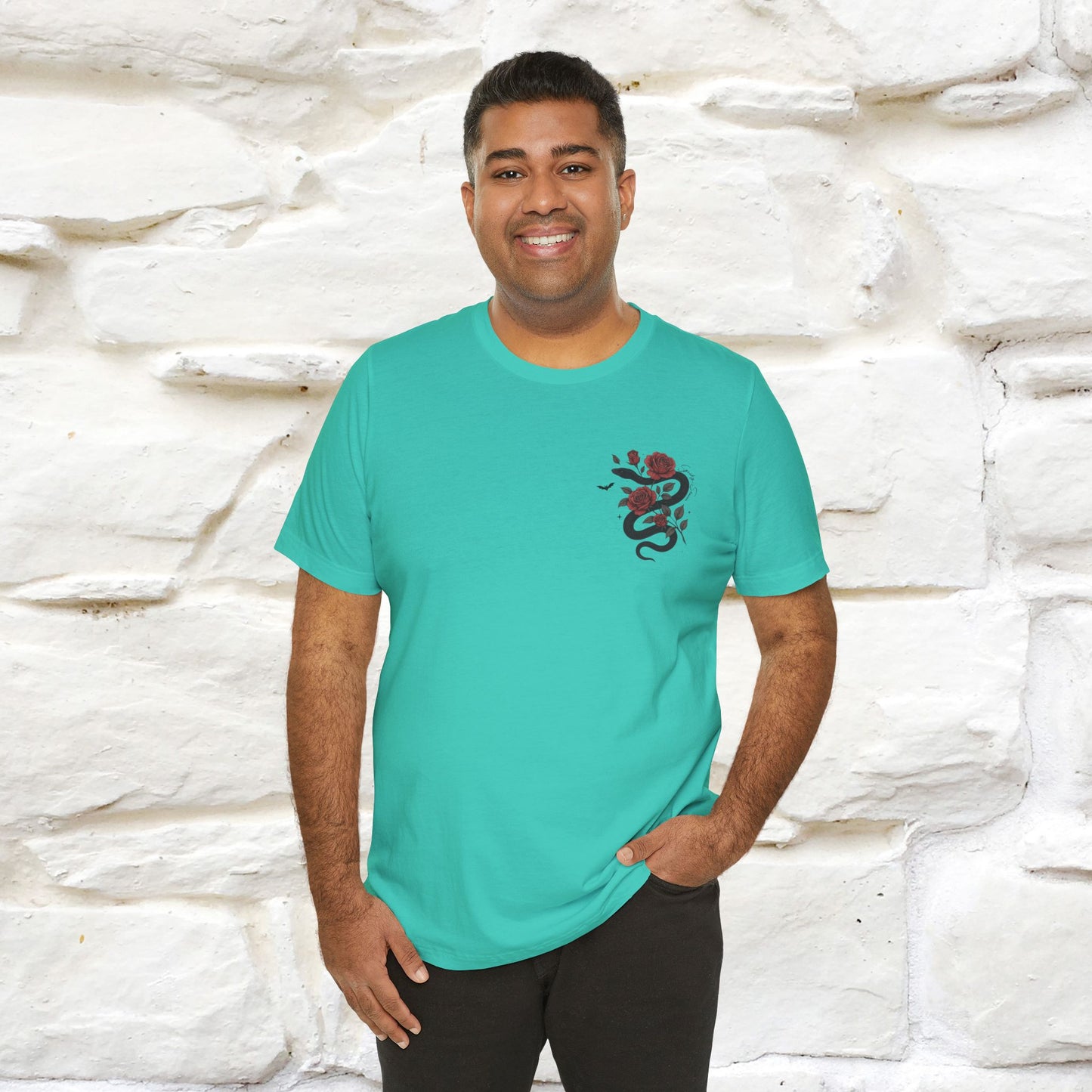 "The Rose and The Snake " Halloween T-shirt |Nunu&Miao Studio - Nunu&Miao Studio