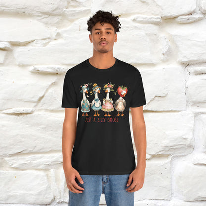 "Just A Silly Goose" Cute T-shirt |Nunu&Miao Studio - Nunu&Miao Studio