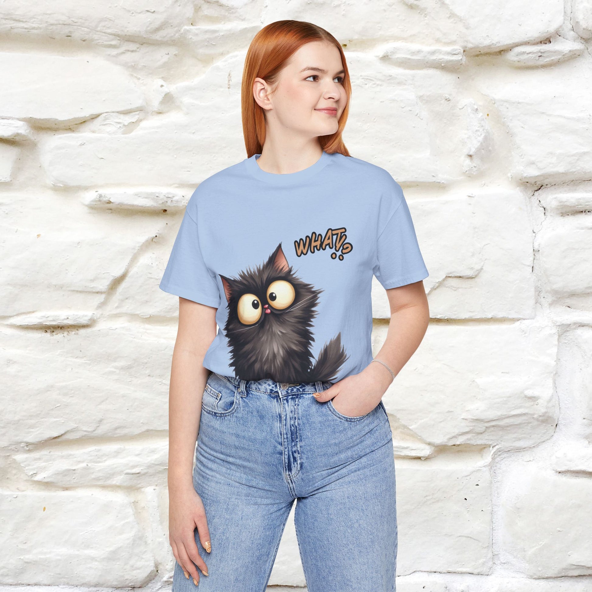 ''What ?'' | Cat T-Shirt  | Nunu&Miao Studio - Nunu&Miao Studio