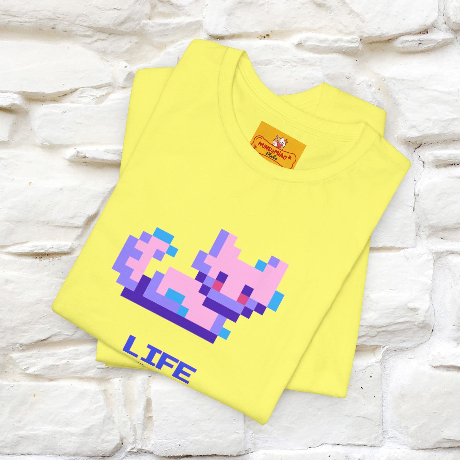 "Life Is A Game, I Am Just Here Fo The Cheat Code"  Cat T-Shirt | Nunu&Miao Studio - Nunu&Miao Studio