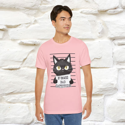 "Bad Cattitude" T-Shirt for Men & Women | 100% Cotton* - Nunu&Miao Studio