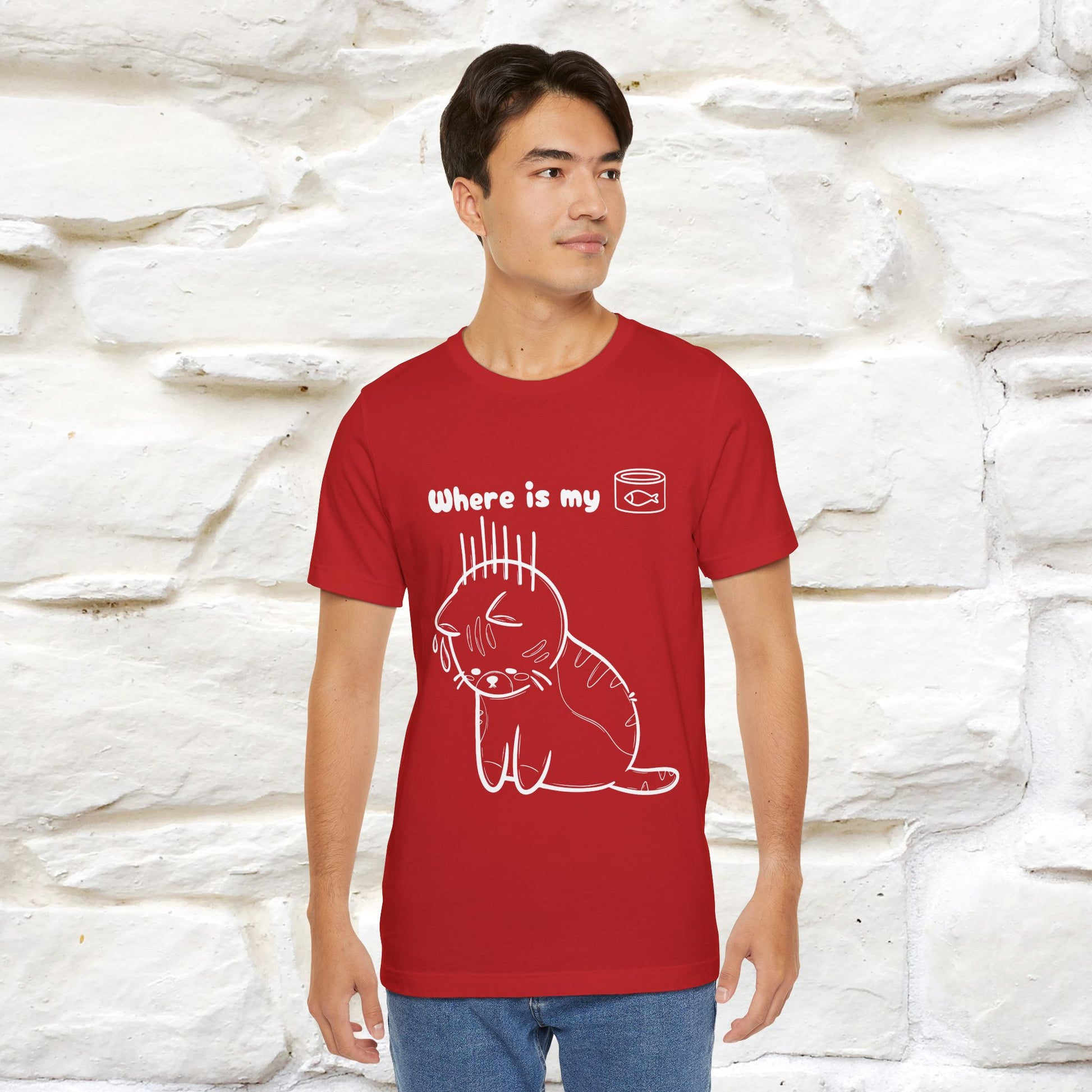 "Where Is My Tuna?" Cat T-Shirt | Nunu&Miao Studio - Nunu&Miao Studio
