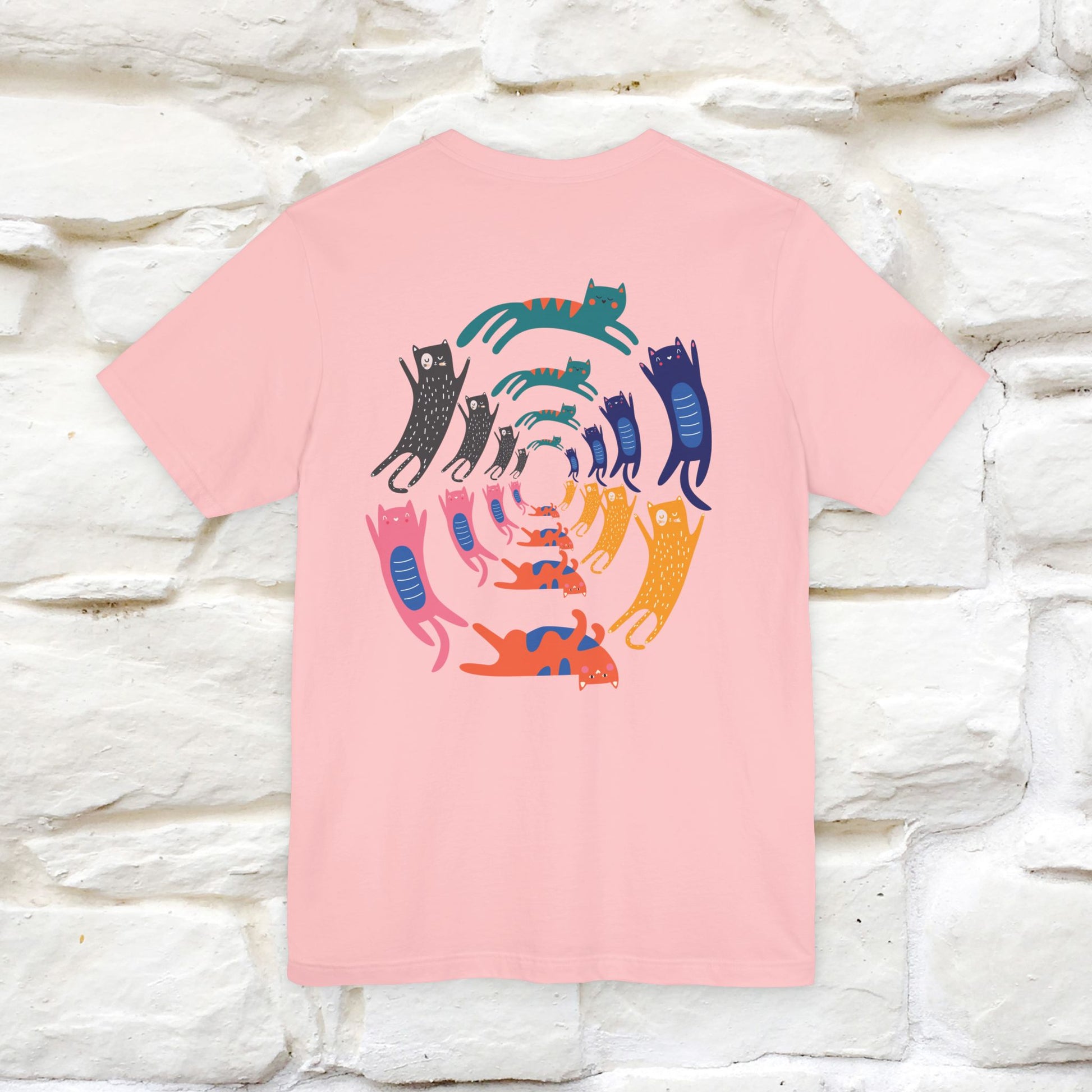 "The Hypnotic Meow'' Cat T-Shirt Front and Back Design | Nunu&Miao Studio - Nunu&Miao Studio