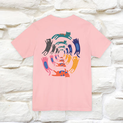 "The Hypnotic Meow'' Cat T-Shirt Front and Back Design | Nunu&Miao Studio - Nunu&Miao Studio