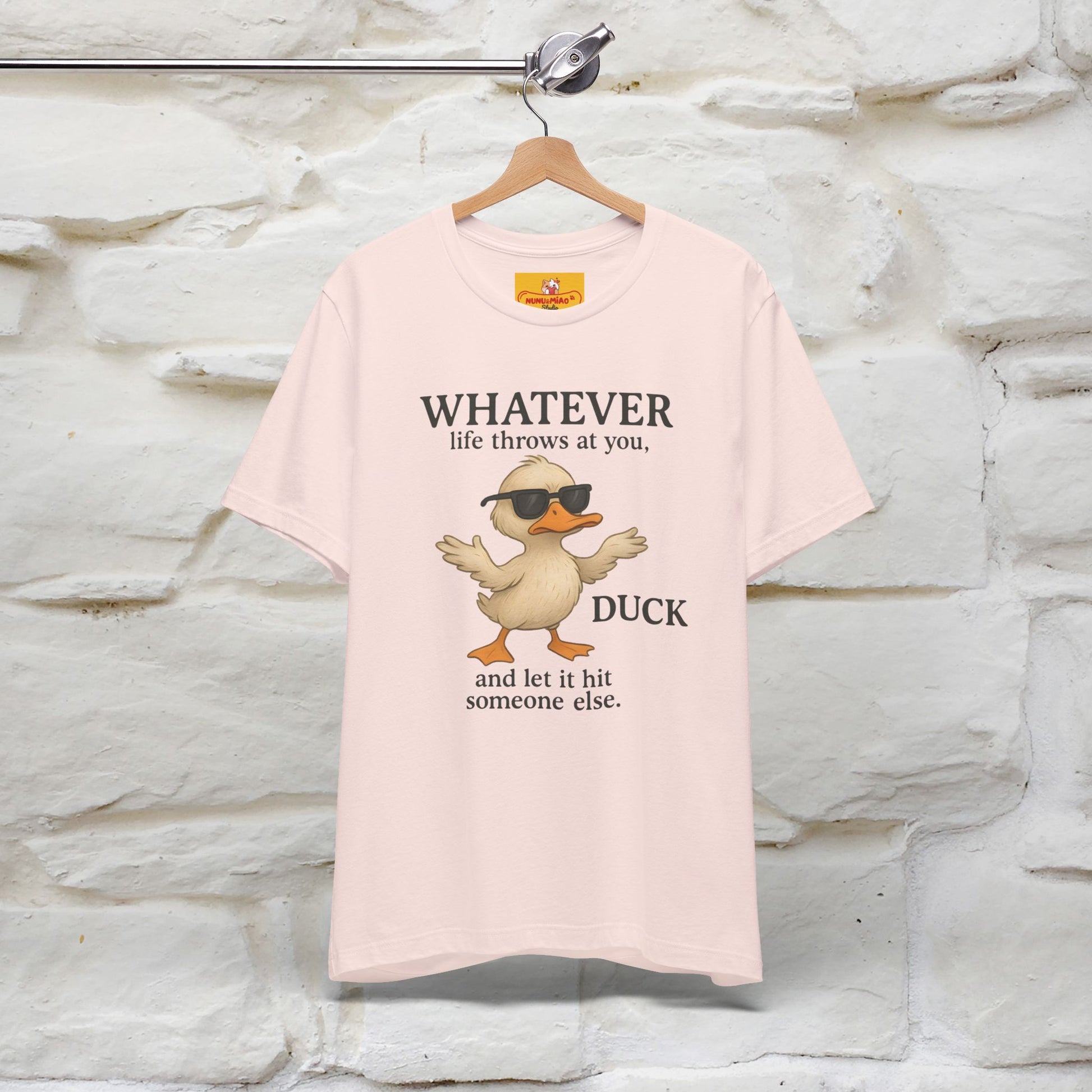 "Whatever Life Throws At You " Funny Duck T-shirt |Nunu&Miao Studio - Nunu&Miao Studio