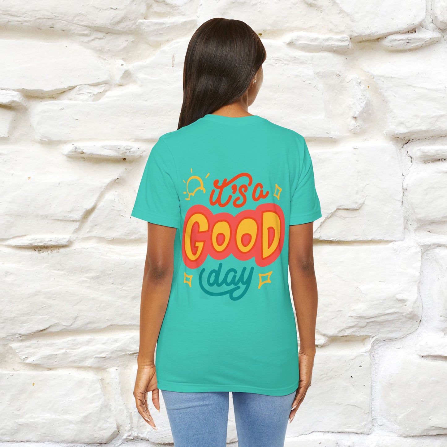 ""It's A Good Day" Cat T-Shirt| Front & Back Design | Nunu&Miao Studio - Nunu&Miao Studio