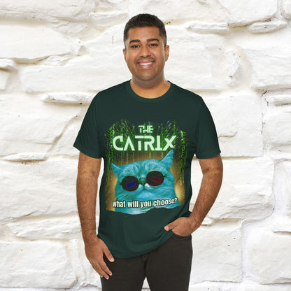 ''The Catrix: What Will You Choose?'' Cat T-Shirt | Nunu&Miao Studio - Nunu&Miao Studio