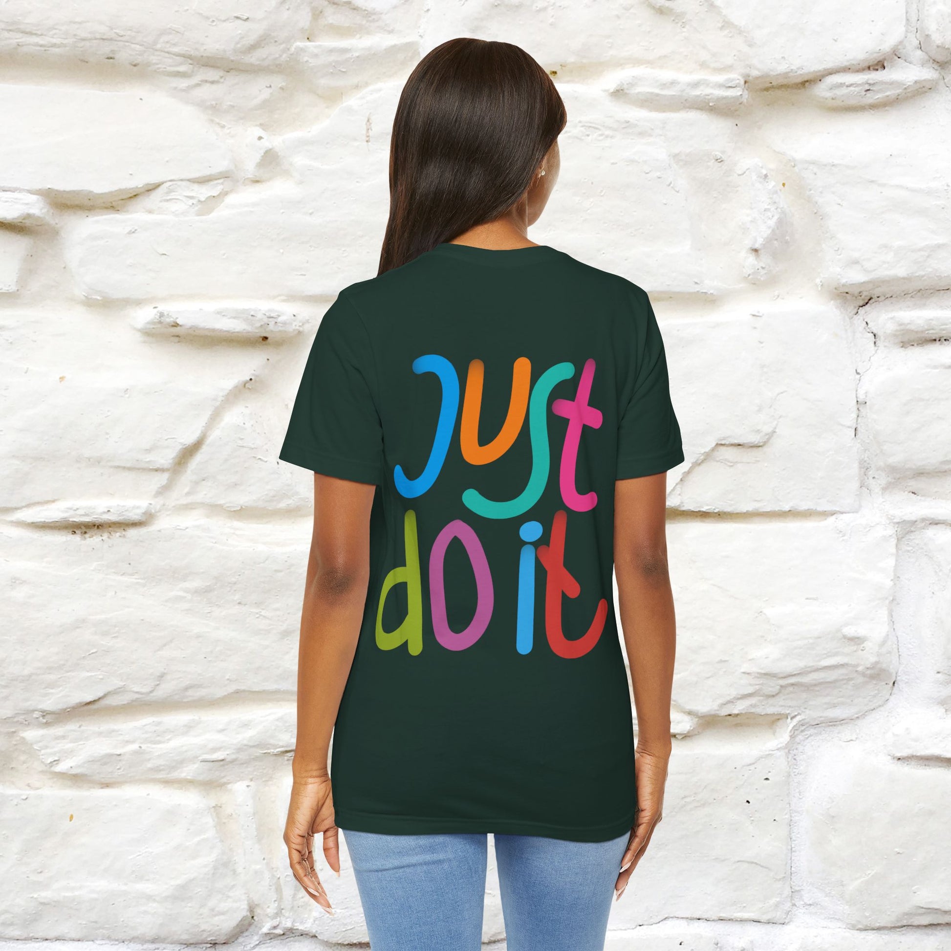 "Yes, Just Do It" Cat T-Shirt| Front & Back Design | Nunu&Miao Studio - Nunu&Miao Studio