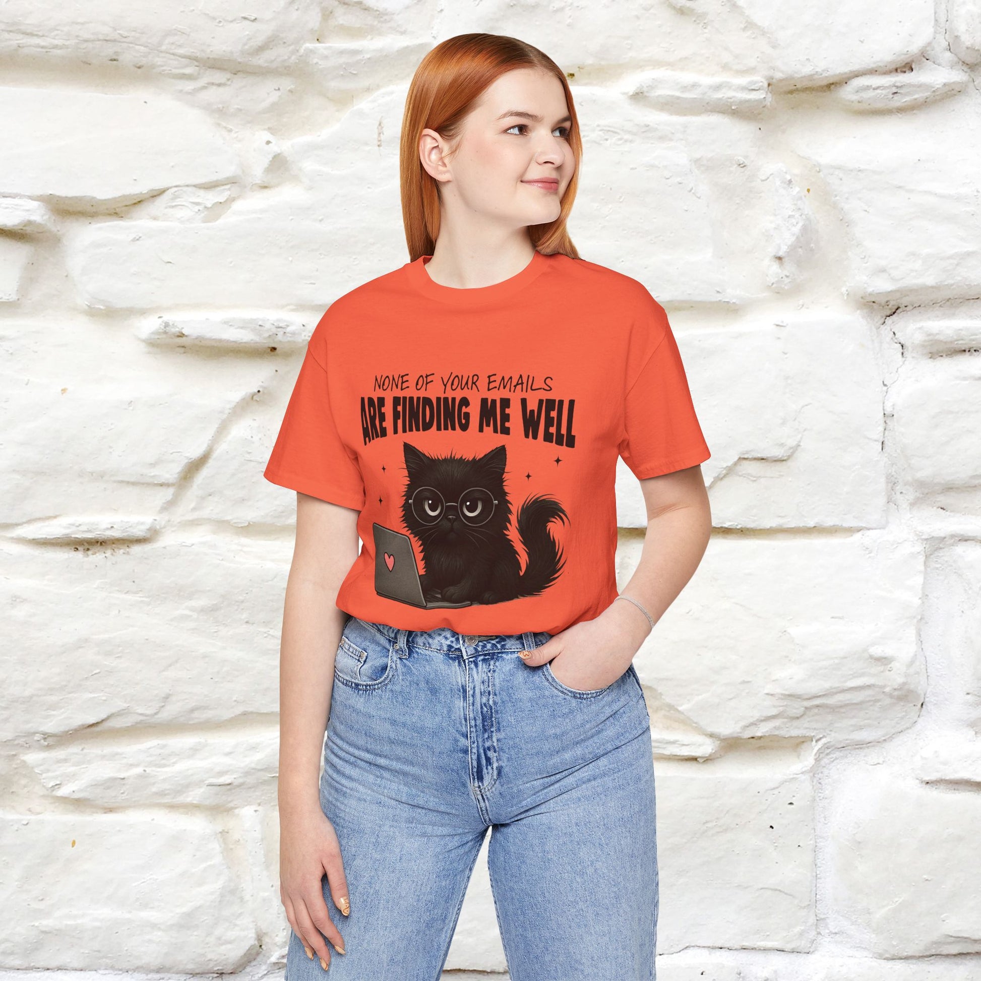"None of your Emails Are Finding Me Well" Cat T-Shirt | Nunu&Miao Studio - Nunu&Miao Studio