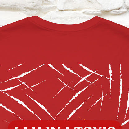 "“I Am in a Toxic Relationship"  Funny Cat T-Shirt | Front & Back Design | Nunu&Miao Studio