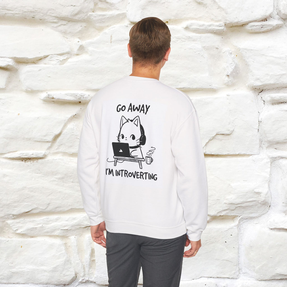 ''Go Away I am Introverting ...'' |Cat Sweatshirt | Nunu&Miao Studio