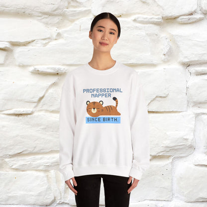 ''Professional Napper Since Birth'' |Cat Sweatshirt | Nunu&Miao Studio
