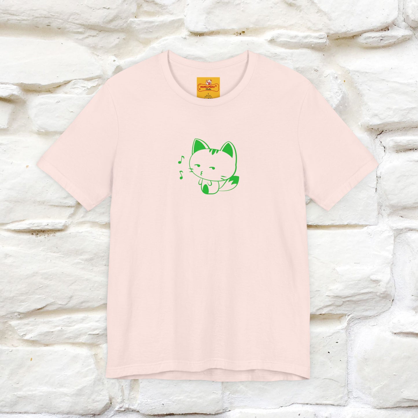 "Happiness Comes From Peace, Peace Comes From Indifference" Cat T-Shirt| Front & Back Design | Nunu&Miao Studio - Nunu&Miao Studio