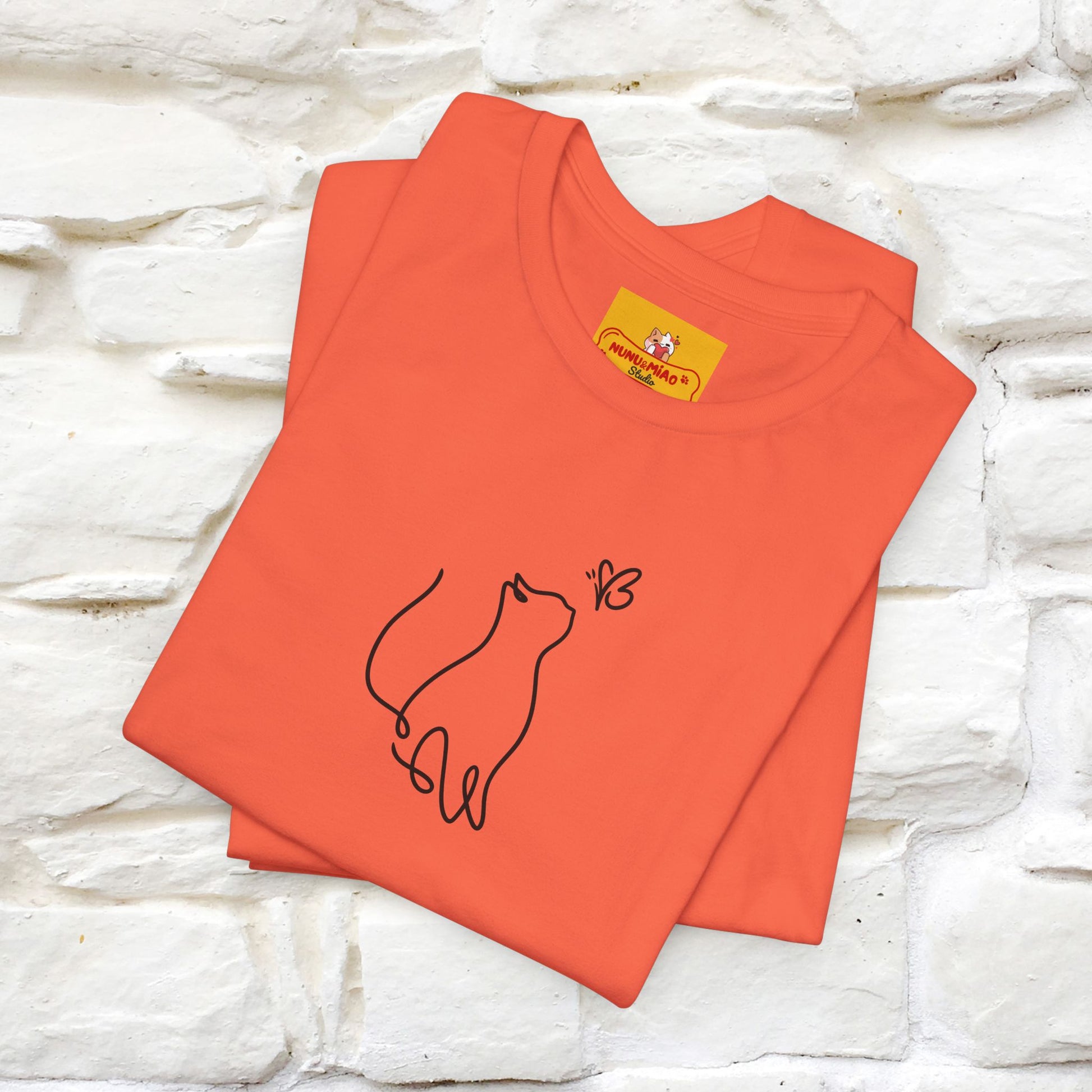 "Let Your Dreams Blossom'' Cat T-Shirt Front and Back Design | Nunu&Miao Studio - Nunu&Miao Studio