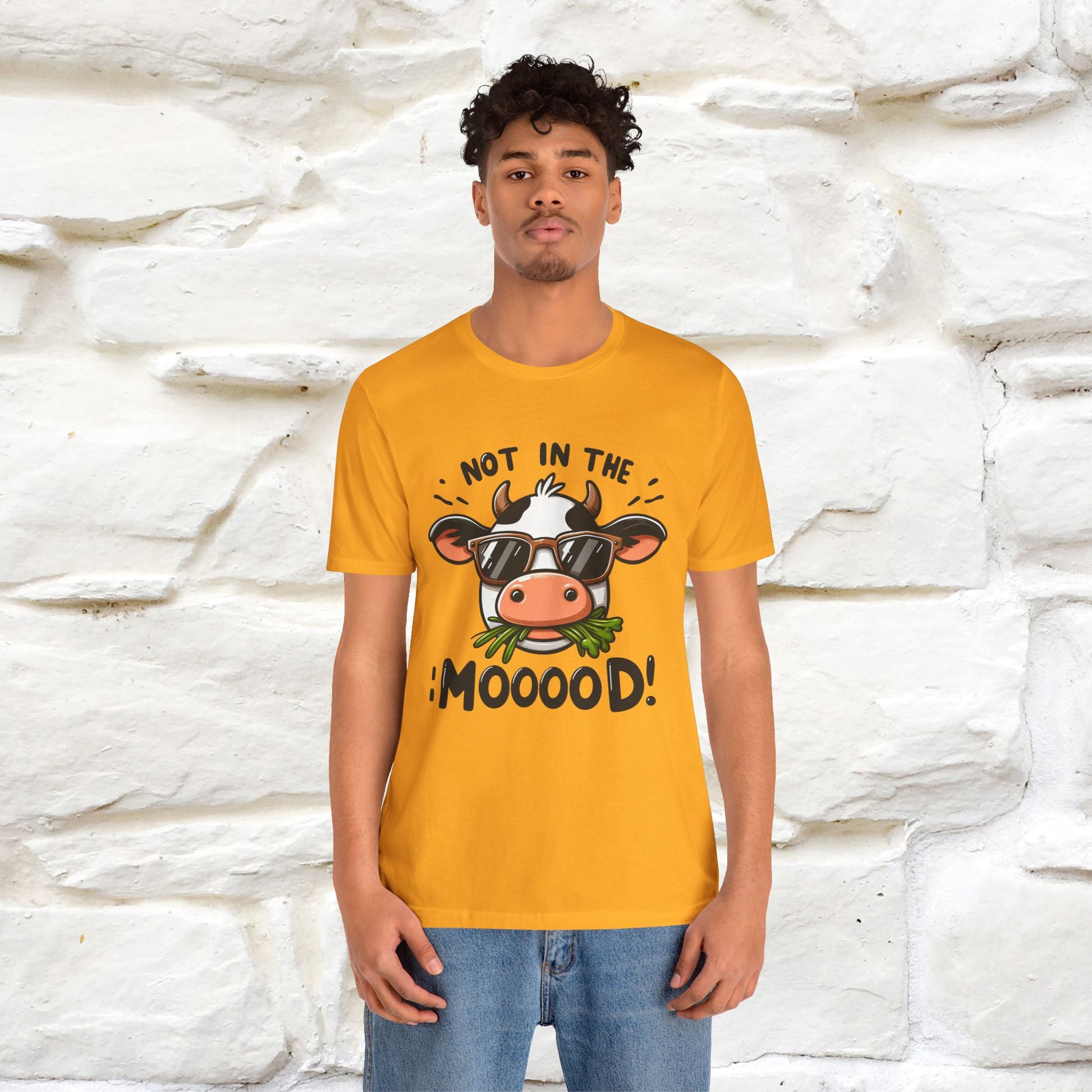 Not In The Moood – Funny Cow Pun T-Shirt | Nunu & Miao Studio - Nunu&Miao Studio