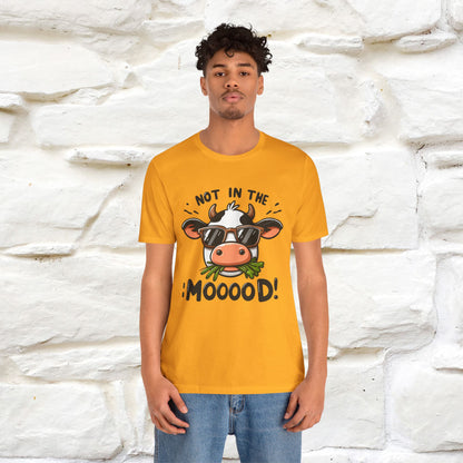 Not In The Moood – Funny Cow Pun T-Shirt | Nunu & Miao Studio - Nunu&Miao Studio