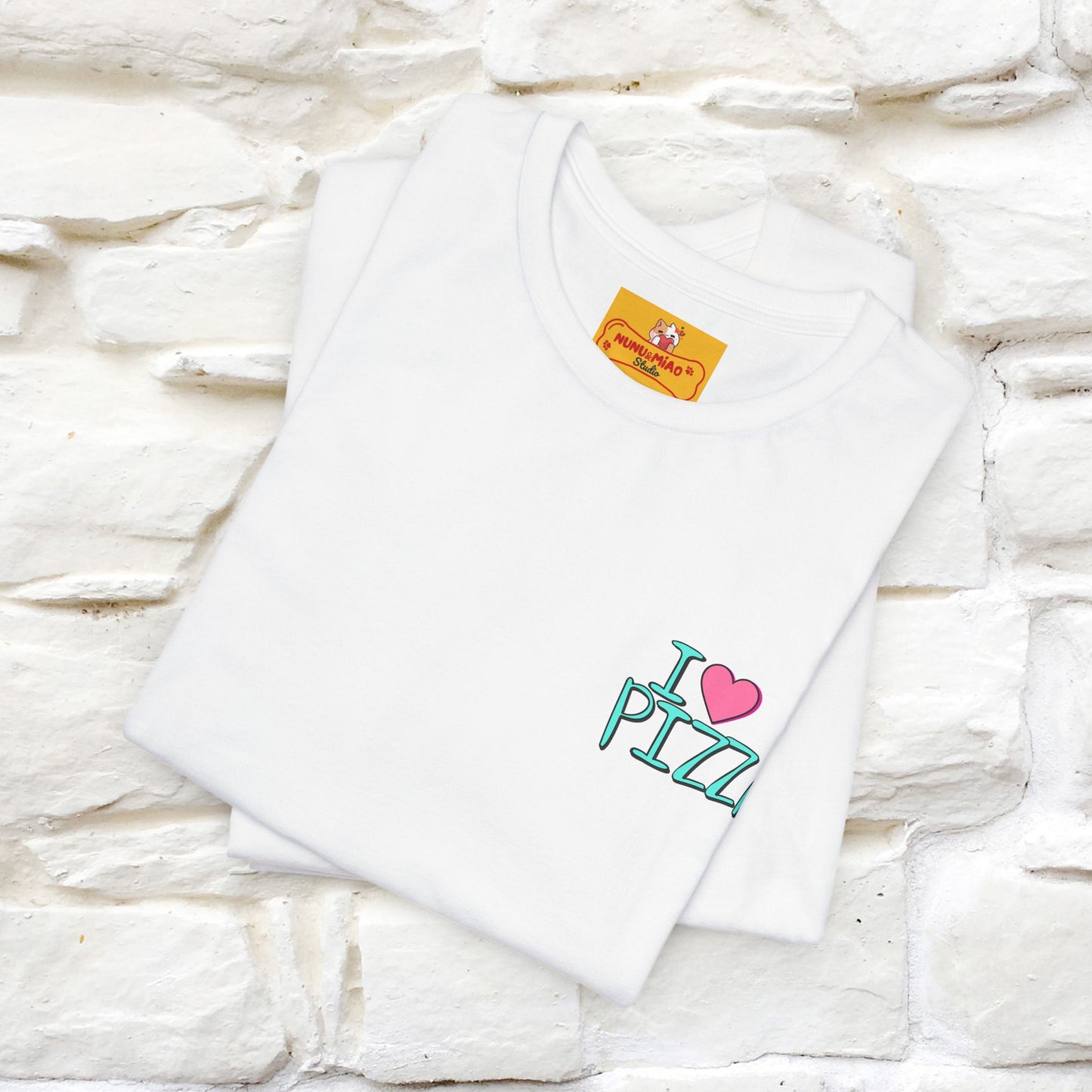 "I Love Pizza"| Cat T-shirt | Nunu&Miao Studio - Nunu&Miao Studio