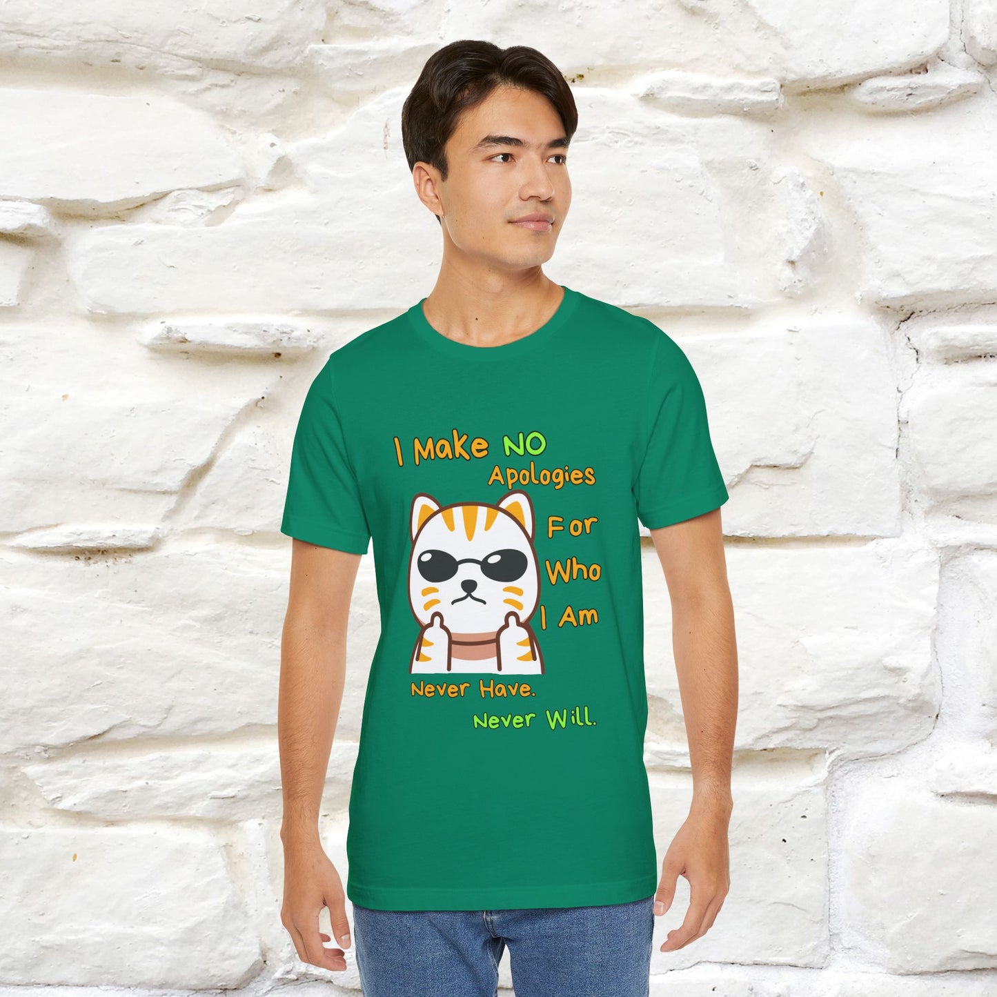 "I Make No Apologies... " |Cat T-Shirt | Nunu&Miao Studio - Nunu&Miao Studio