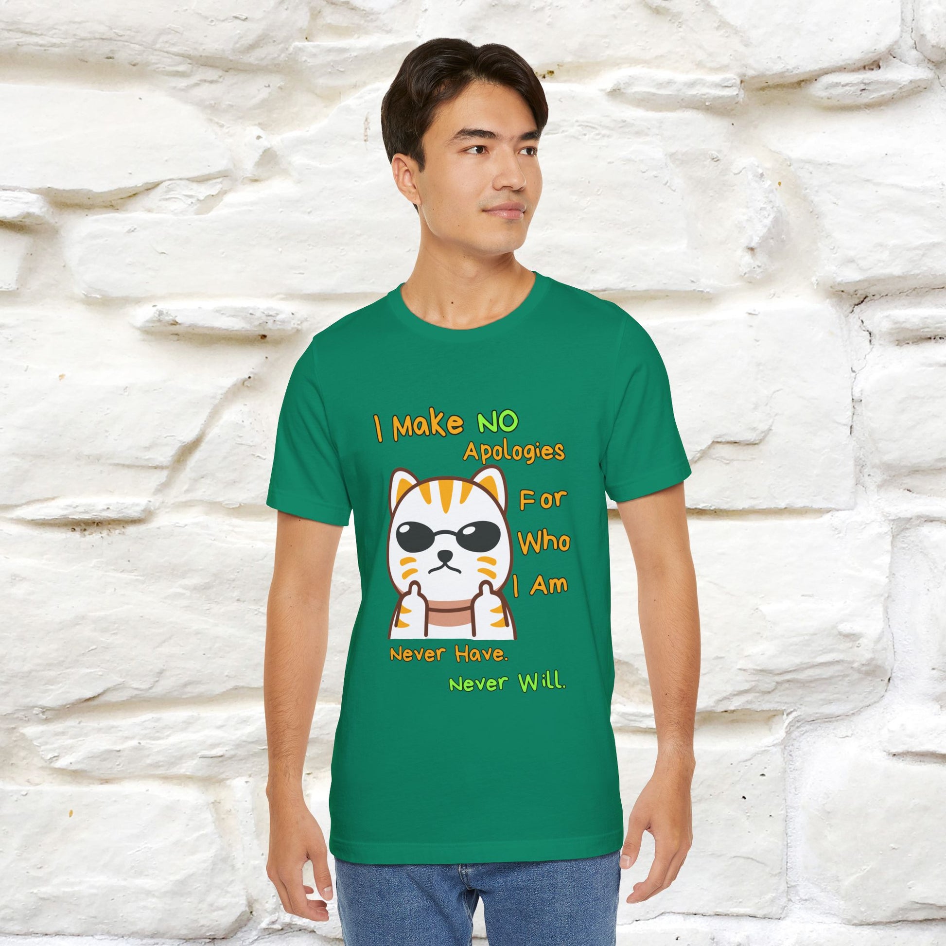 "I Make No Apologies... " |Cat T-Shirt | Nunu&Miao Studio - Nunu&Miao Studio