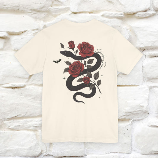 "The Rose and The Snake " Halloween T-shirt |Nunu&Miao Studio - Nunu&Miao Studio