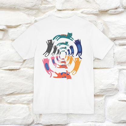 "The Hypnotic Meow'' Cat T-Shirt Front and Back Design | Nunu&Miao Studio - Nunu&Miao Studio