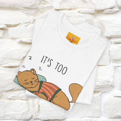 ''It’s Too Peopley Outside'' | Funny Cat T-Shirt | Nunu&Miao Studio - Nunu&Miao Studio