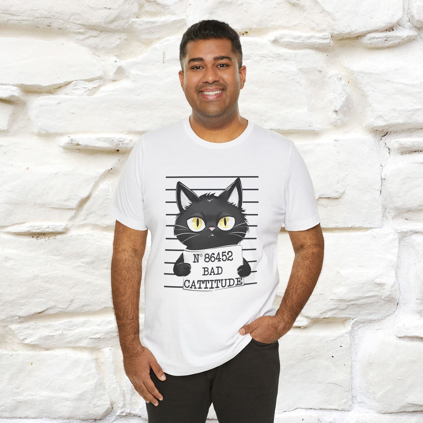 "Bad Cattitude" Cat T-Shirt | Nunu&Miao Studio - Nunu&Miao Studio