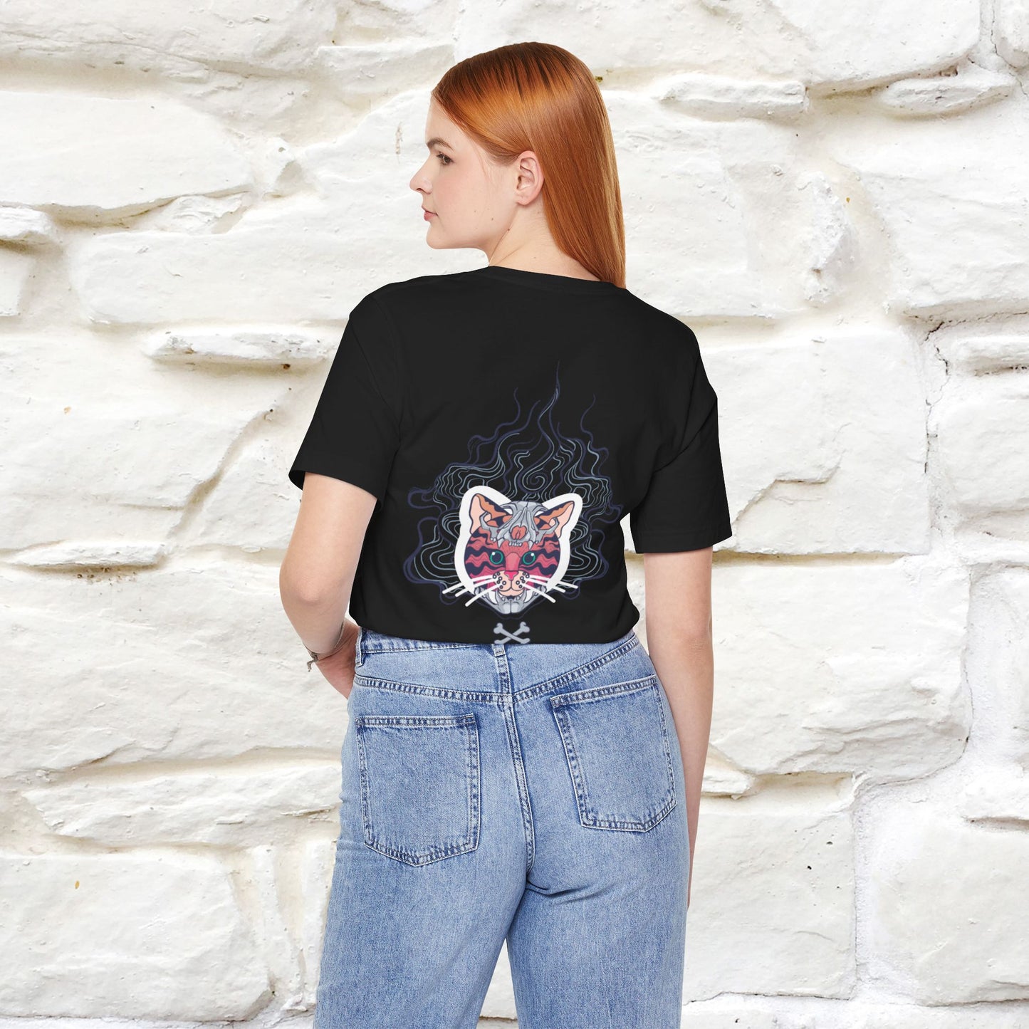 ''Air Fire Cat'' | Cat T-Shirt Front and Back Design | Nunu&Miao Studio - Nunu&Miao Studio
