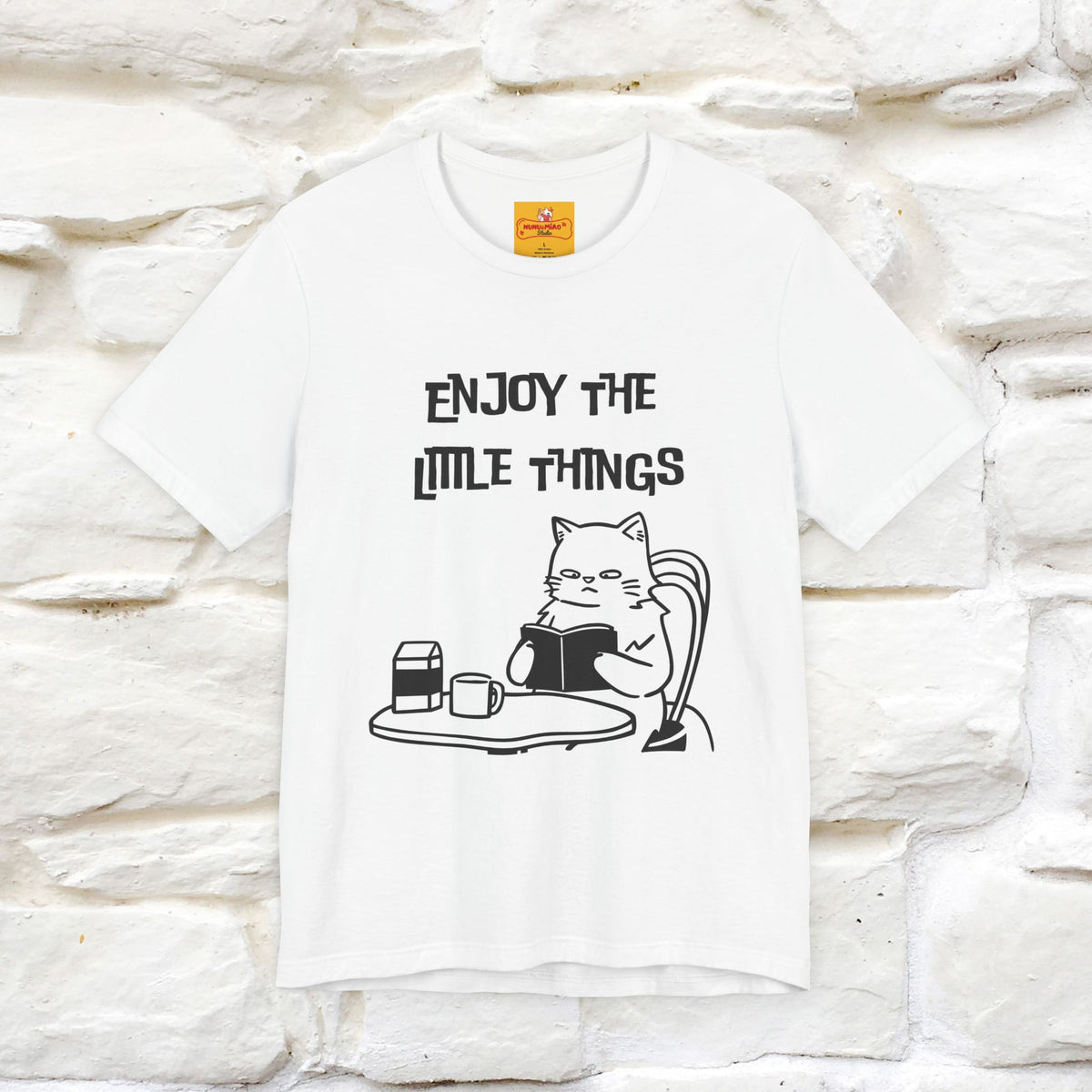 "Enjoy The Little Things." Cat T-Shirt | Nunu&Miao Studio