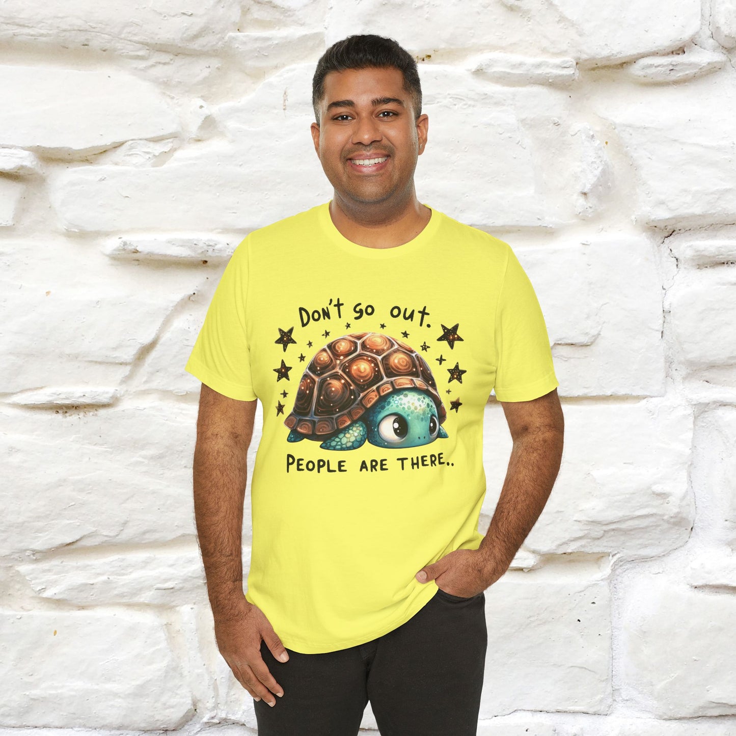 "Don't Go Out ..People Are There." |Funny T-Shirt | Nunu&Miao Studio - Nunu&Miao Studio