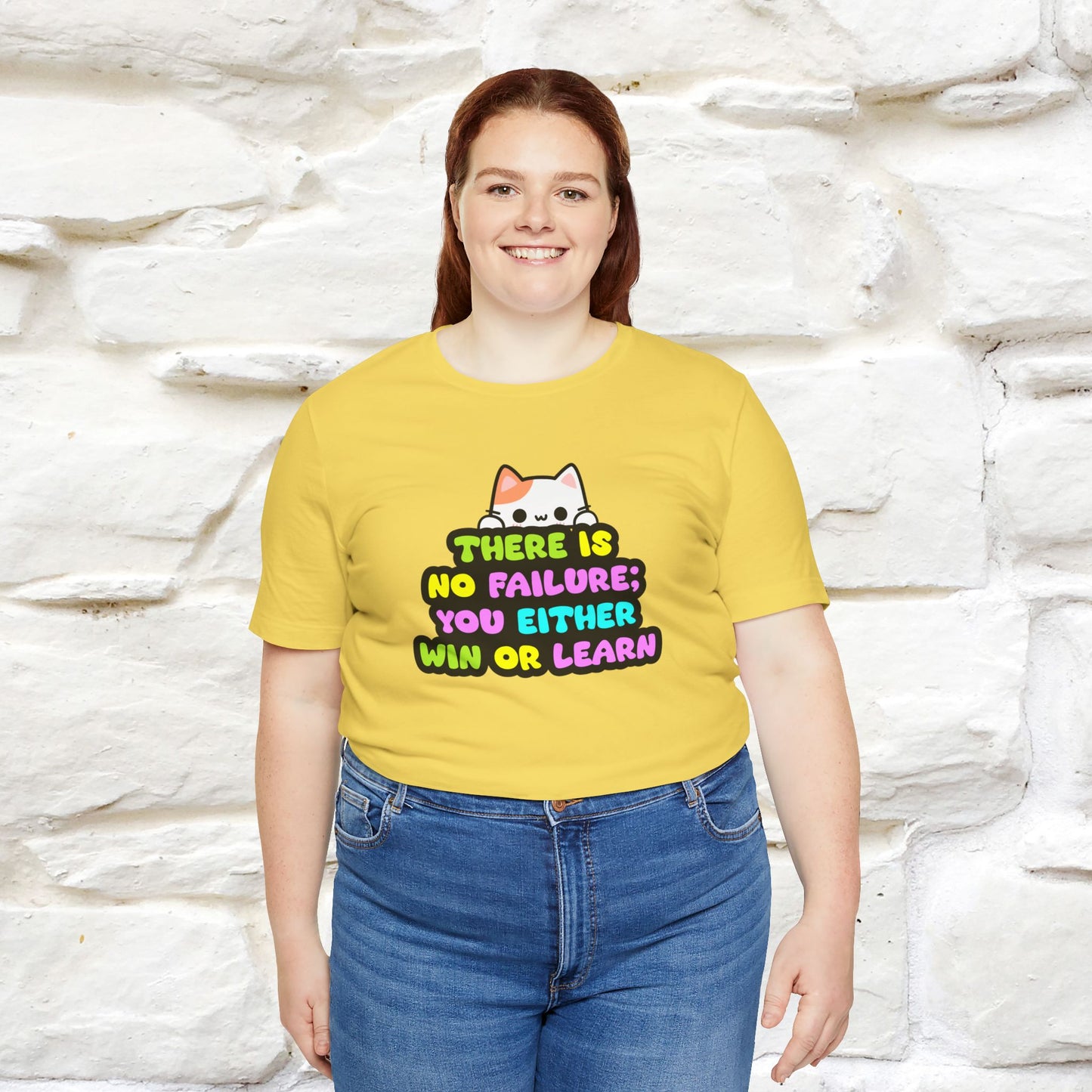 "There Is No Failure: You Either Win Or Learn" T-Shirt  | Nunu&Miao Studio - Nunu&Miao Studio