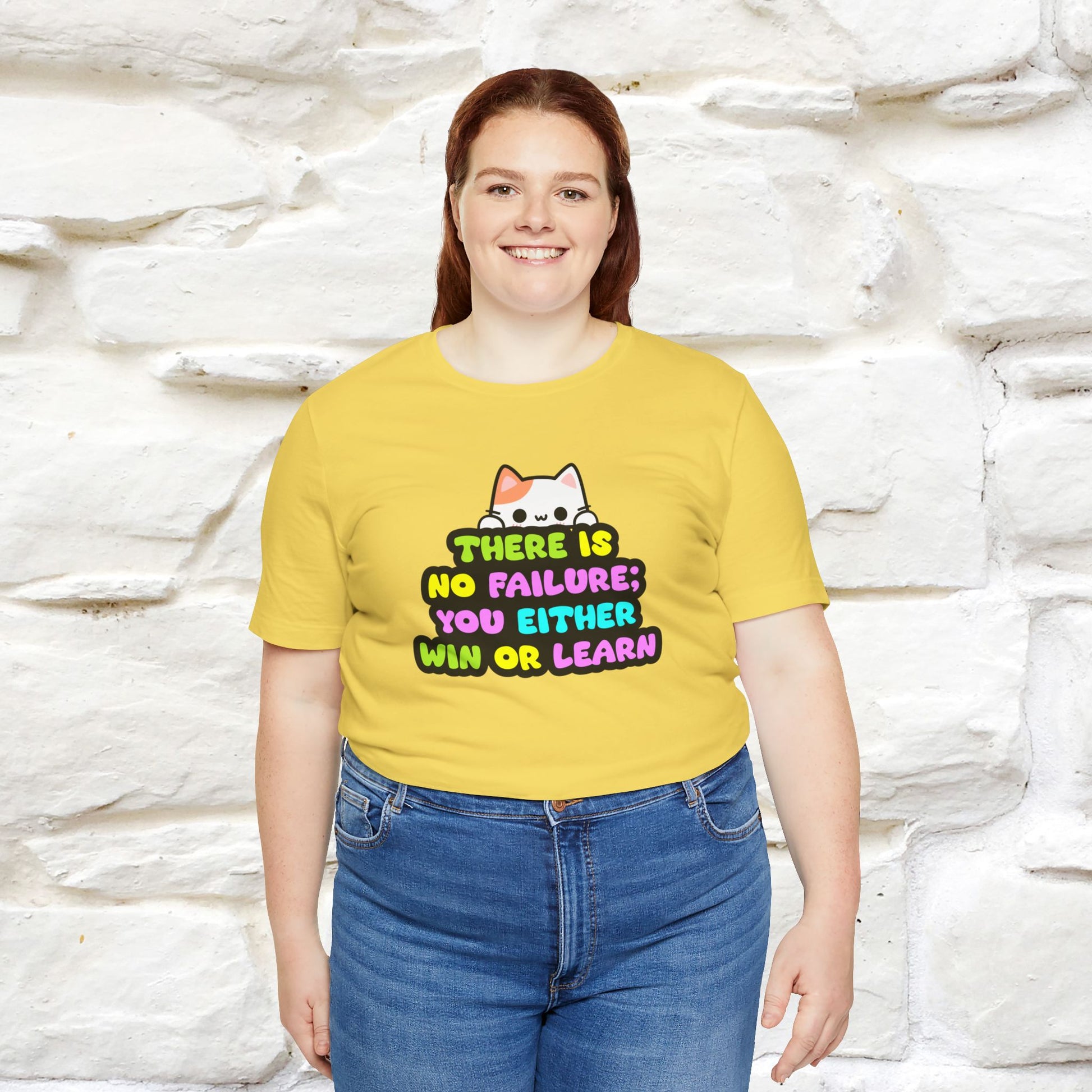 "There Is No Failure: You Either Win Or Learn" T-Shirt  | Nunu&Miao Studio - Nunu&Miao Studio