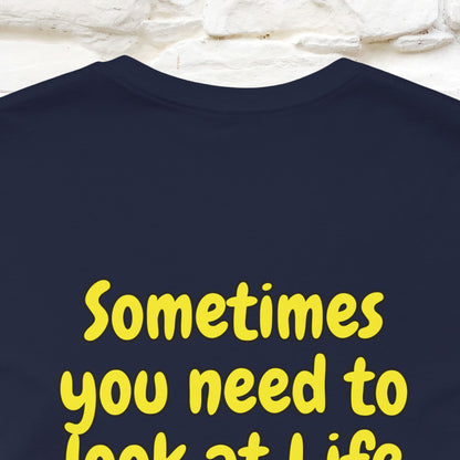 "Sometimes You Need to Look at Life from a Different Perspective" Cat T-Shirt | Front & Back Design | Nunu&Miao Studio