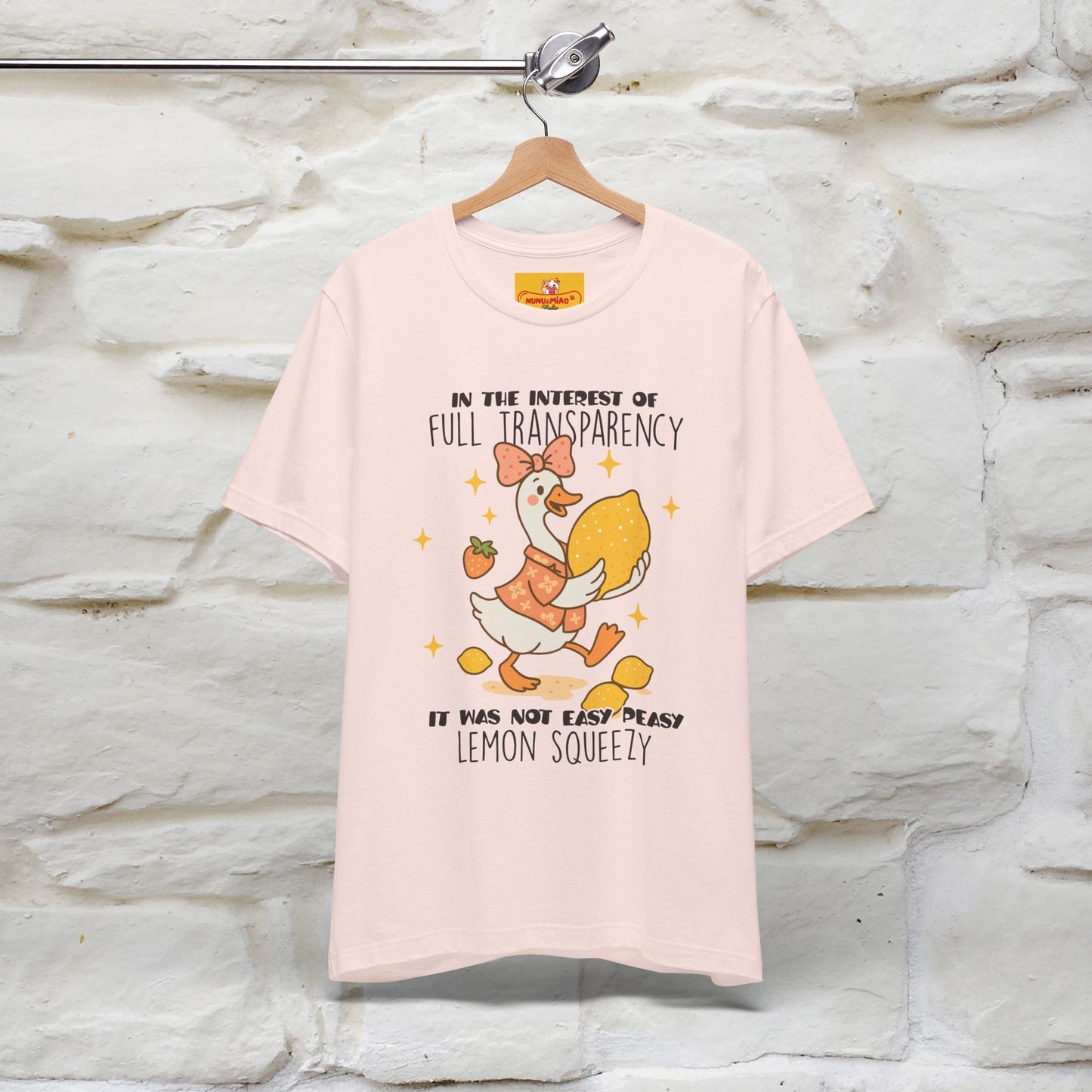 "It Was Not Easy Peasy" Funny T-shirt |Nunu&Miao Studio - Nunu&Miao Studio