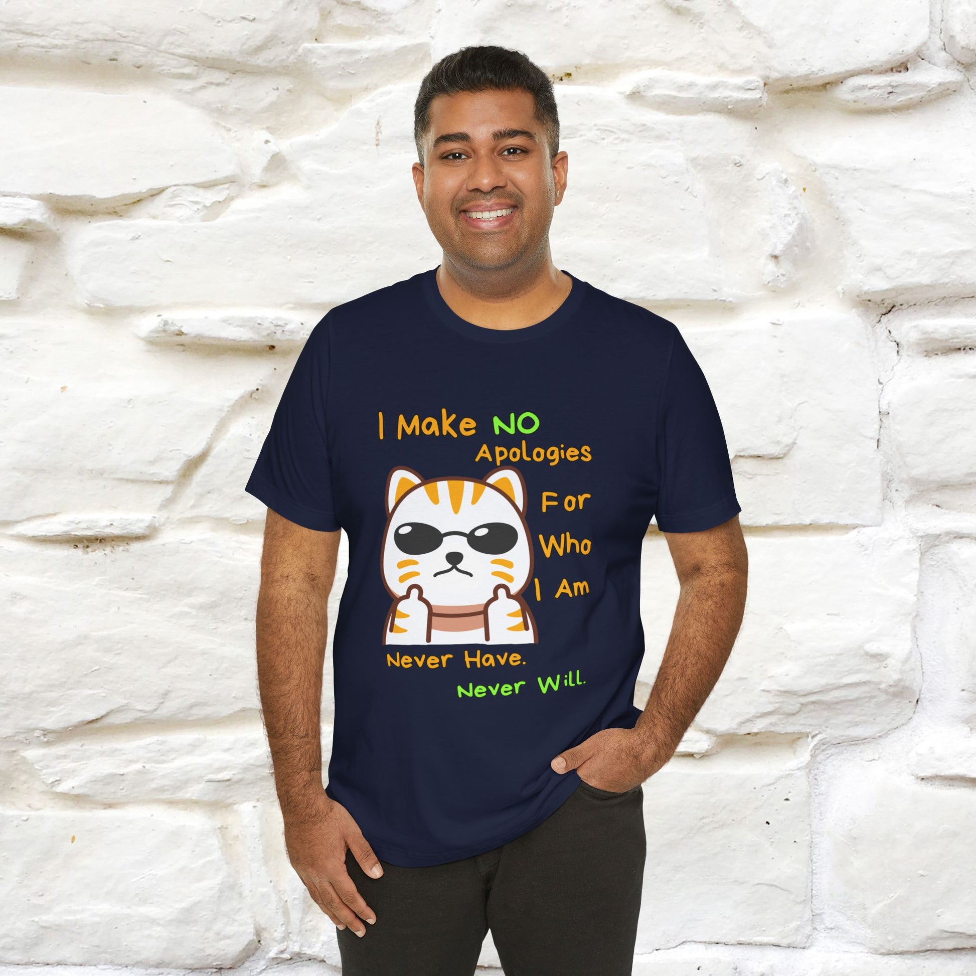 "I Make No Apologies... " |Cat T-Shirt | Nunu&Miao Studio - Nunu&Miao Studio