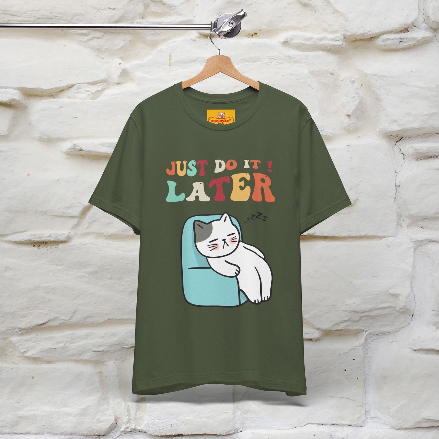 "Just Do It Later" Cat T-shirt |Nunu&Miao Studio - Nunu&Miao Studio
