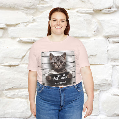 ''I Tore The Toilet Paper'' | Funny Cat T-Shirt | Nunu&Miao Studio - Nunu&Miao Studio
