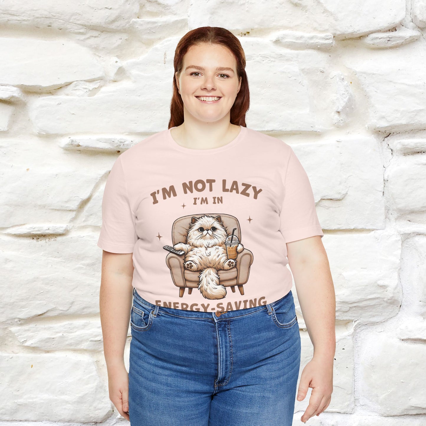 "I'm Not Lazy I'm In Energy-Saving Mode " Cat T-shirt |Nunu&Miao Studio - Nunu&Miao Studio