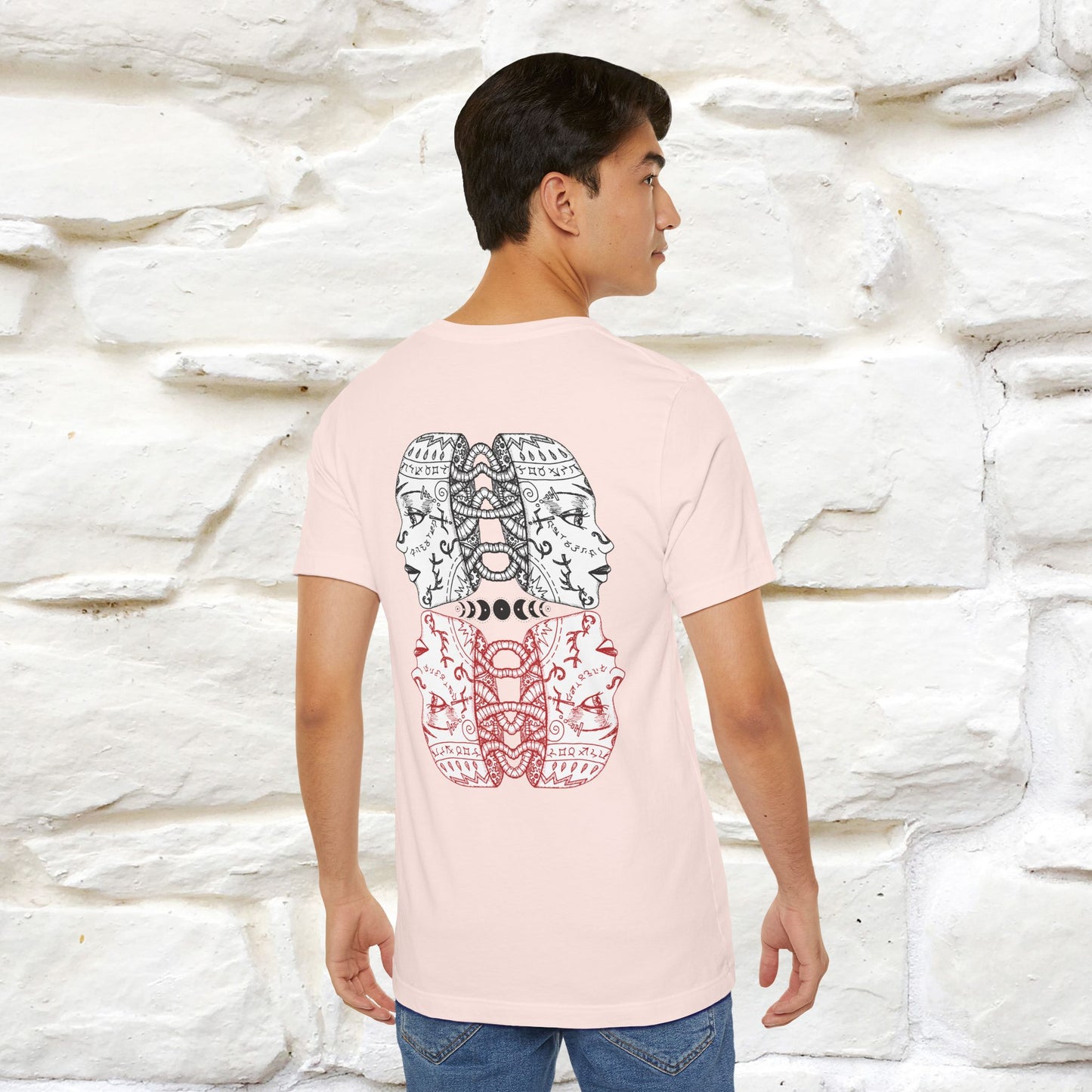 ''Illusion'' Cat T-Shirt Front and Back Design | Nunu&Miao Studio - Nunu&Miao Studio